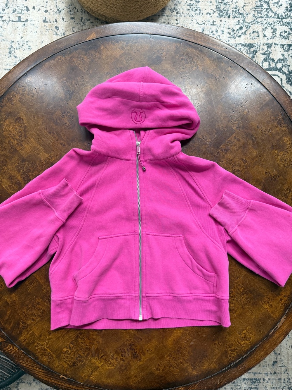 Lululemon Sonic Pink scuba full zip hoodie